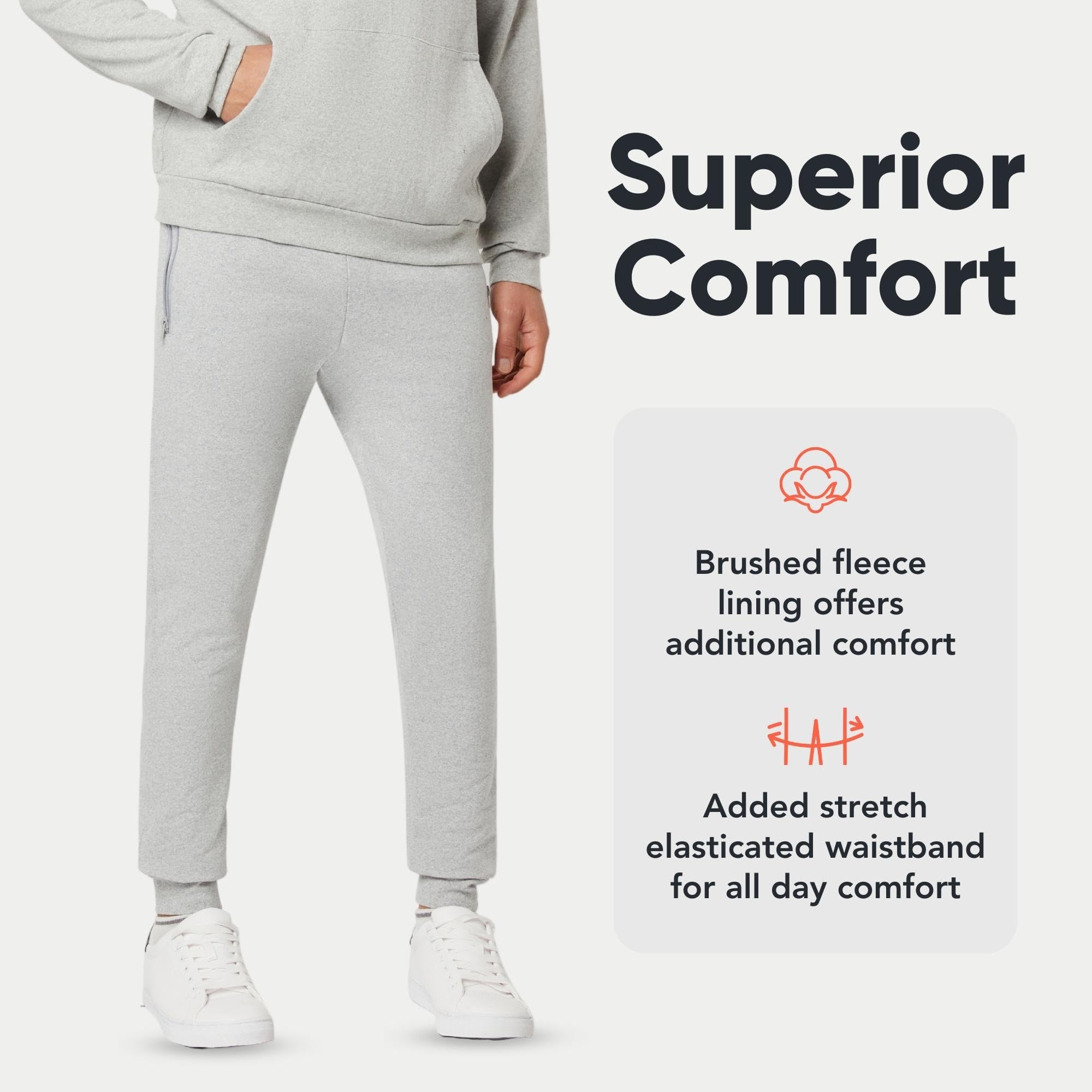 Slim Fit Joggers for Men - Mens Joggers with Zip Pockets