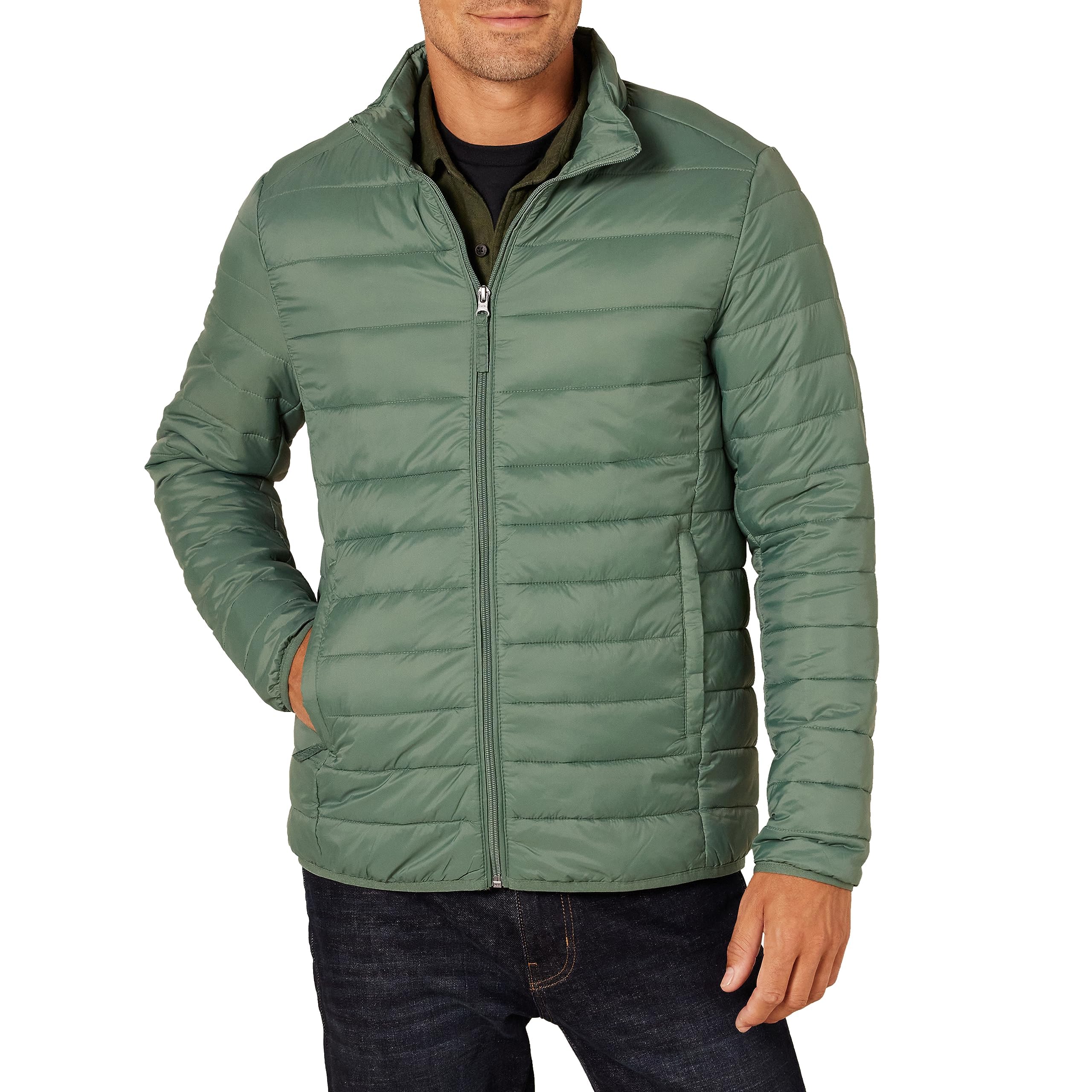 Men's Packable Lightweight Water-Resistant Puffer Jacket
