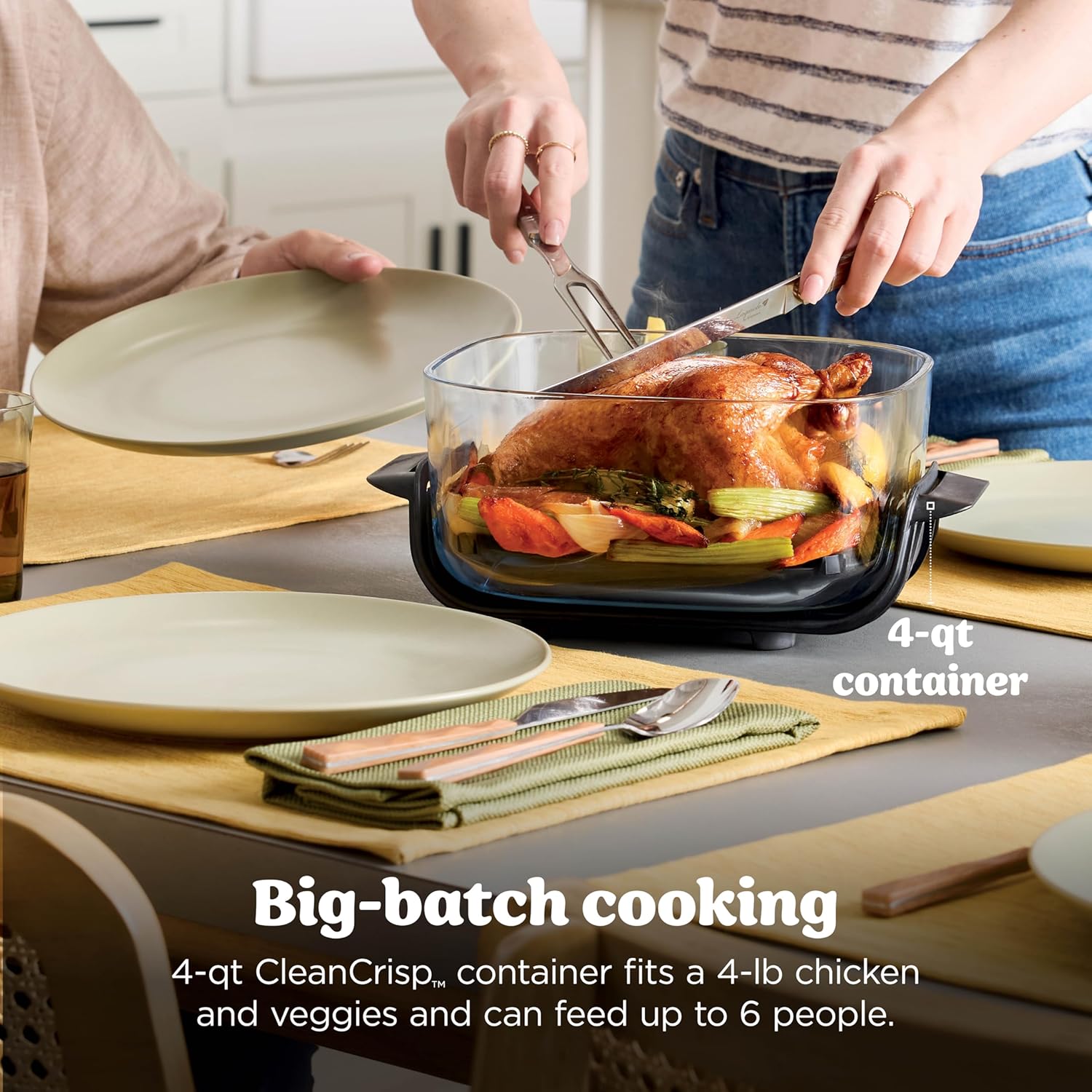 Ninja Crispi Air Fryer, Microwave, Freezer & Dishwasher Safe