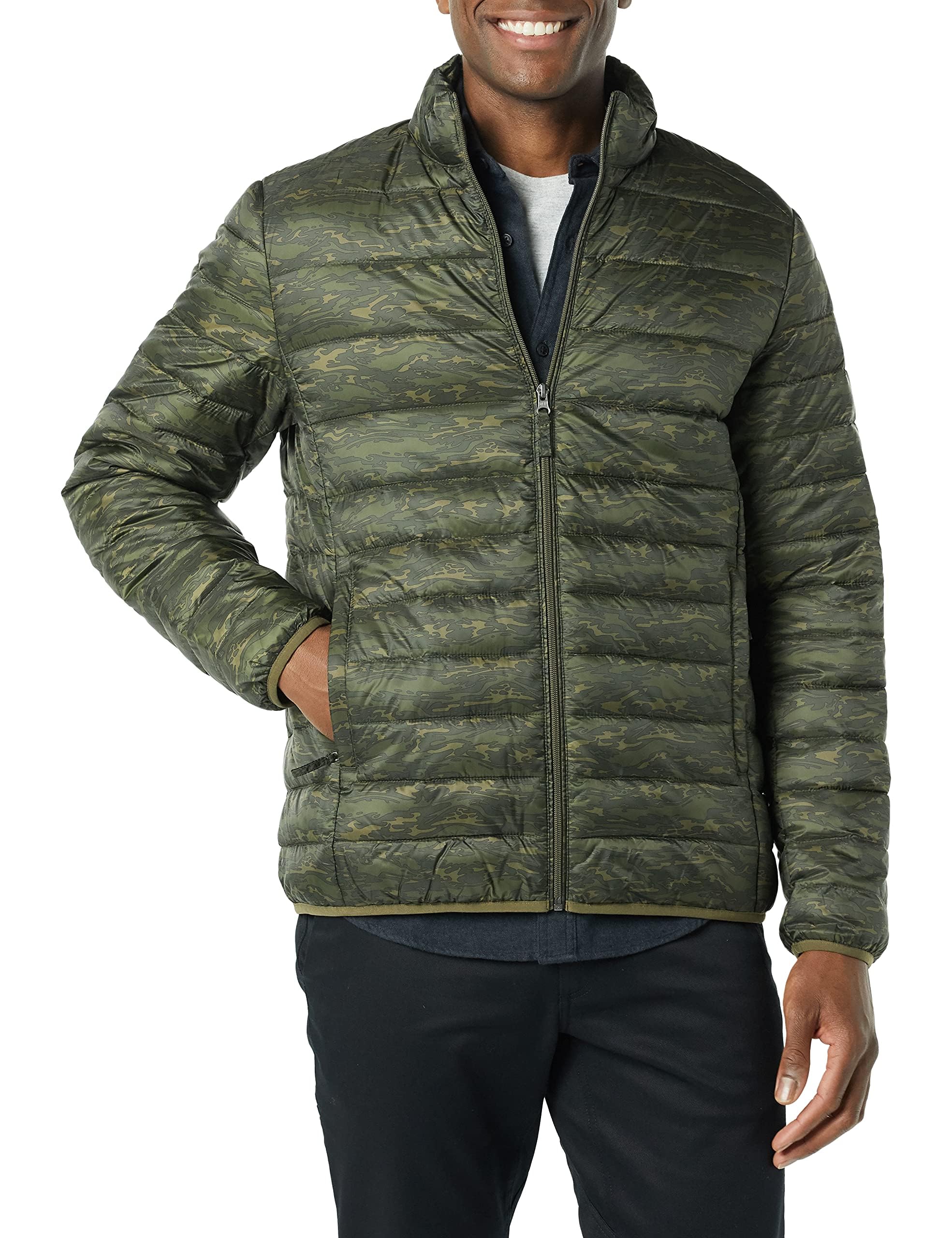 Men's Packable Lightweight Water-Resistant Puffer Jacket