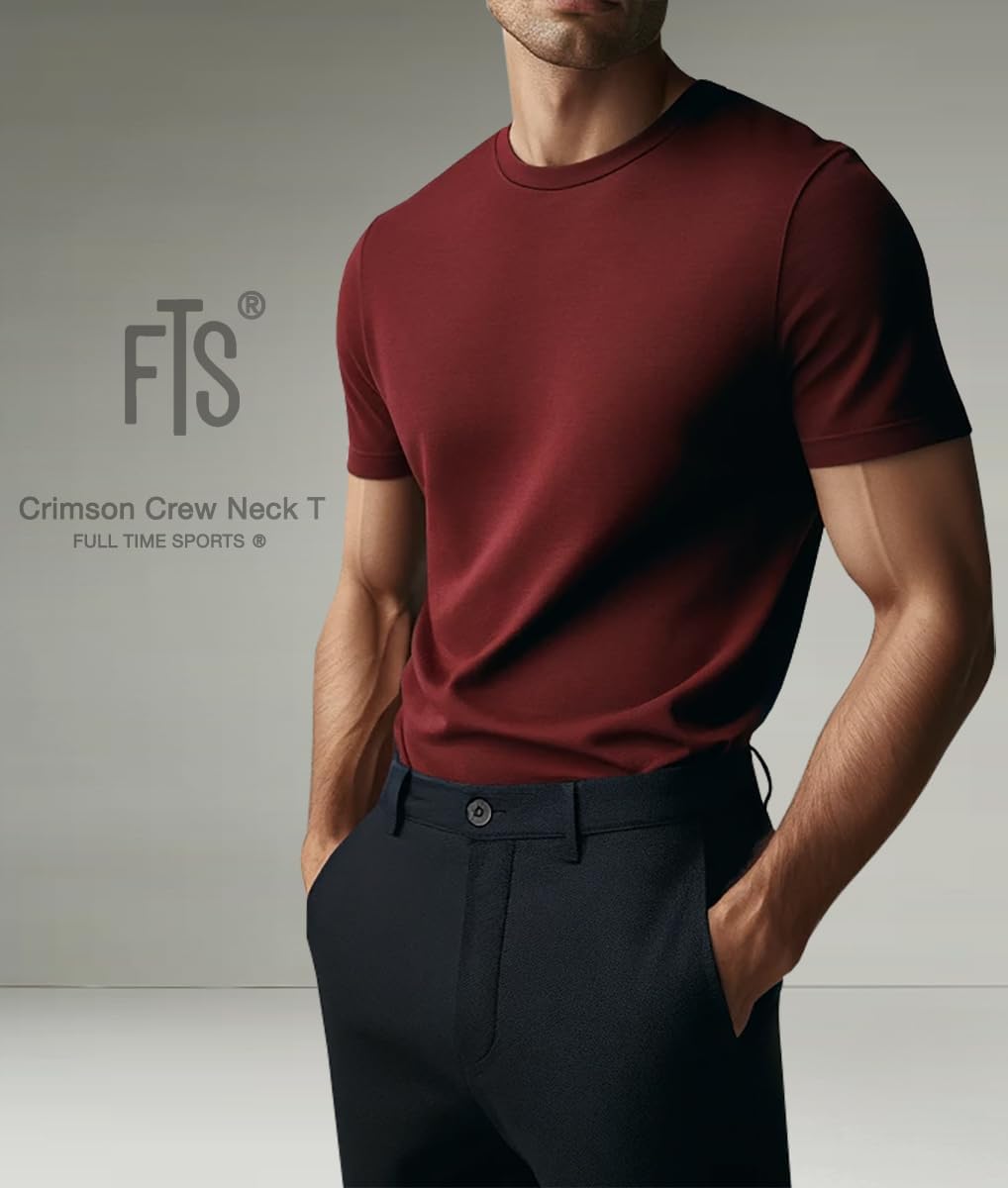 Mens T-Shirt Pack of 6 Crew Neck Tshirt