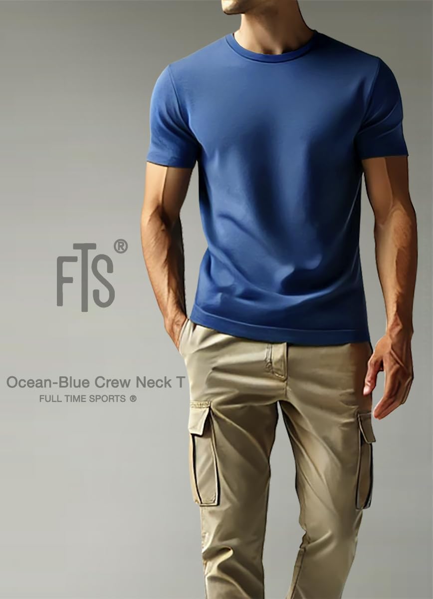 Mens T-Shirt Pack of 6 Crew Neck Tshirt