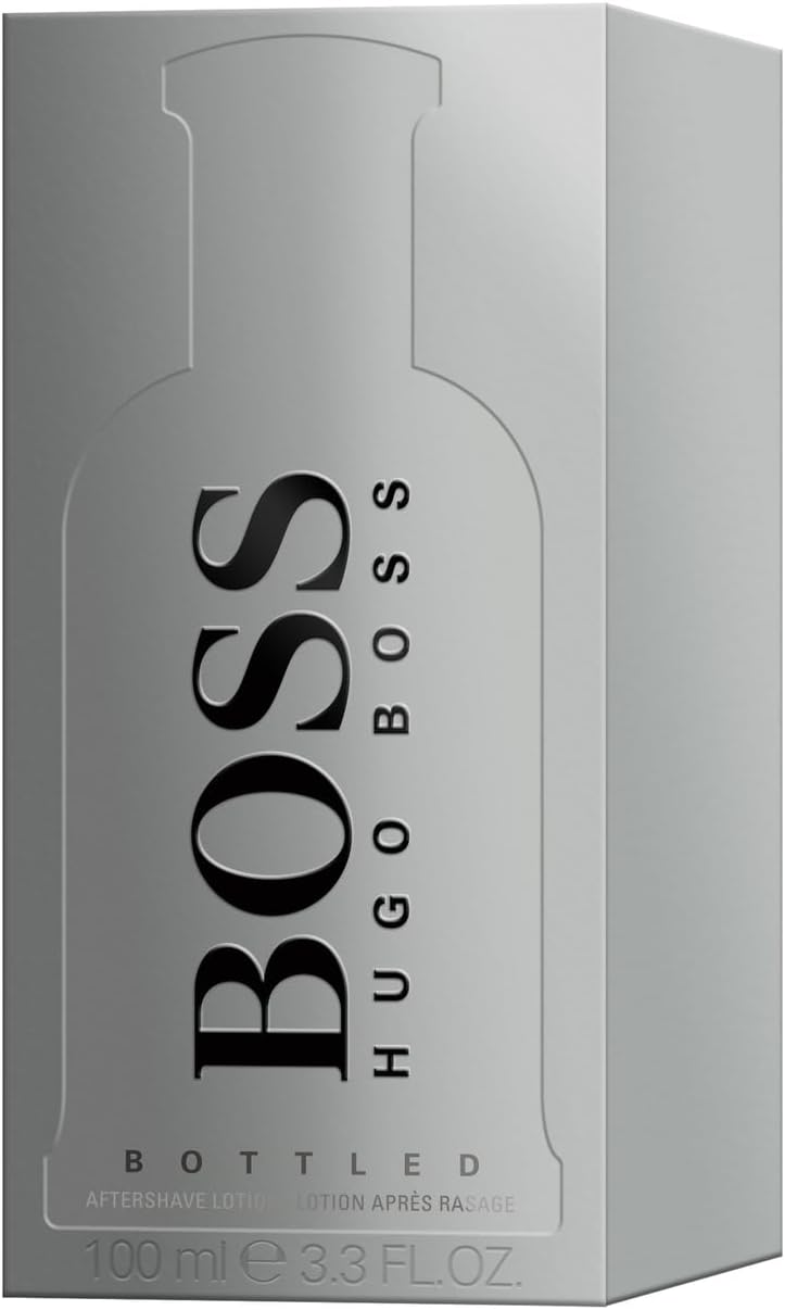 BOSS Bottled Aftershave for Him - Woody Scent with Notes of Apple, Cinnamon and Wood - Light Longevity - 100ml