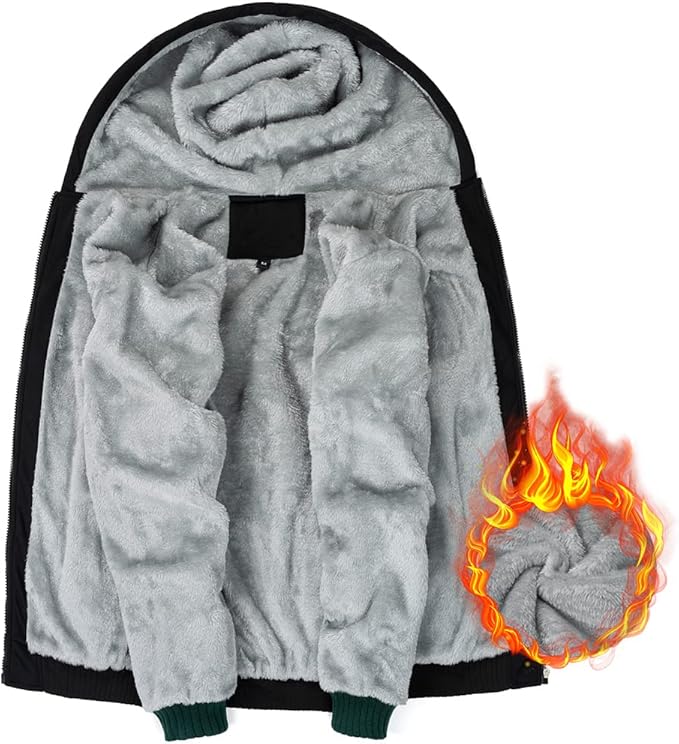 Men's Hoodies Full Zip Fleece Jacket