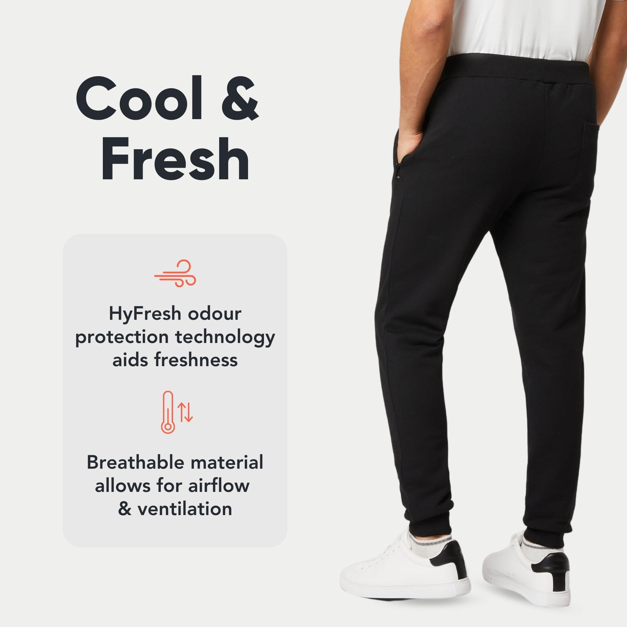 Slim Fit Joggers for Men - Mens Joggers with Zip Pockets