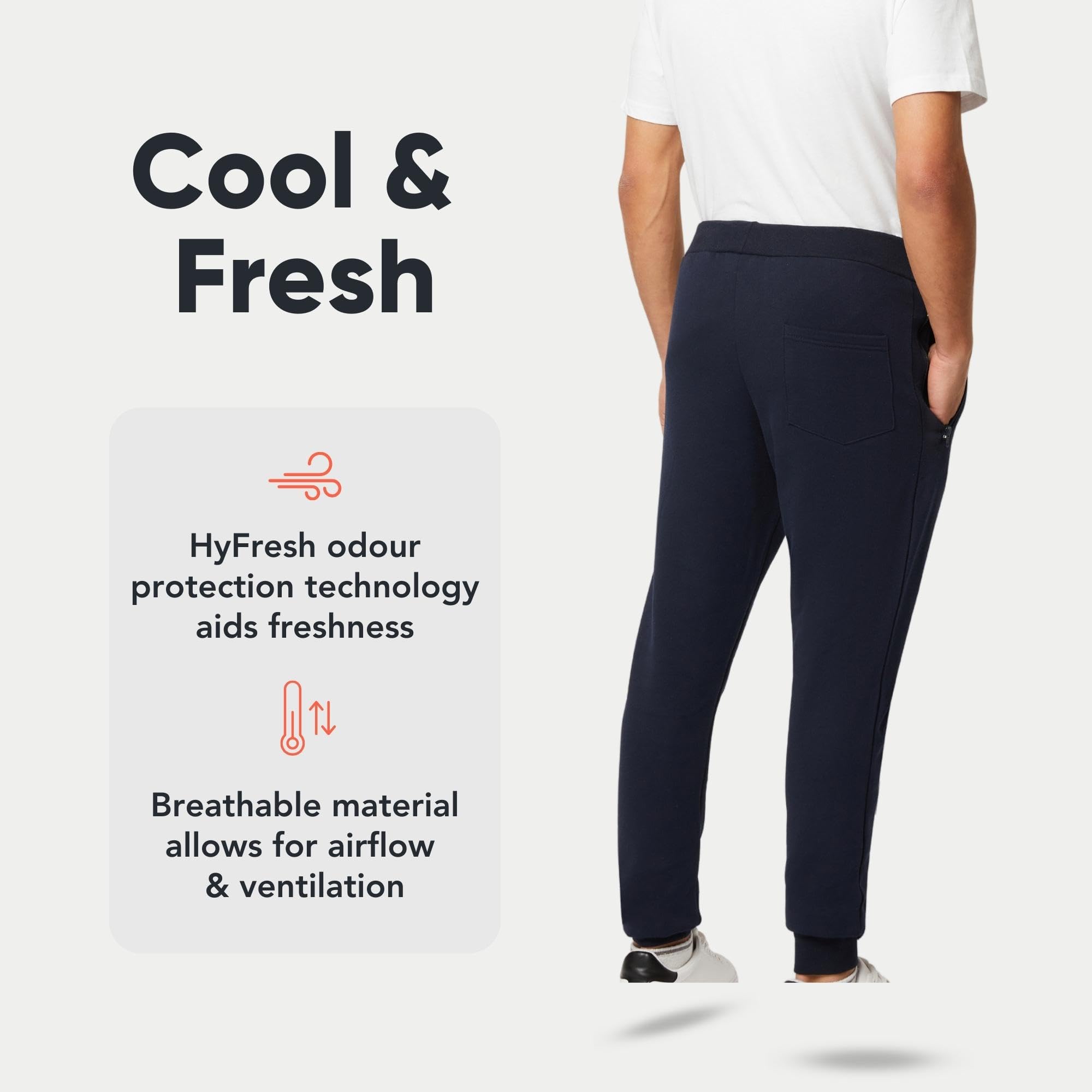 Slim Fit Joggers for Men - Mens Joggers with Zip Pockets