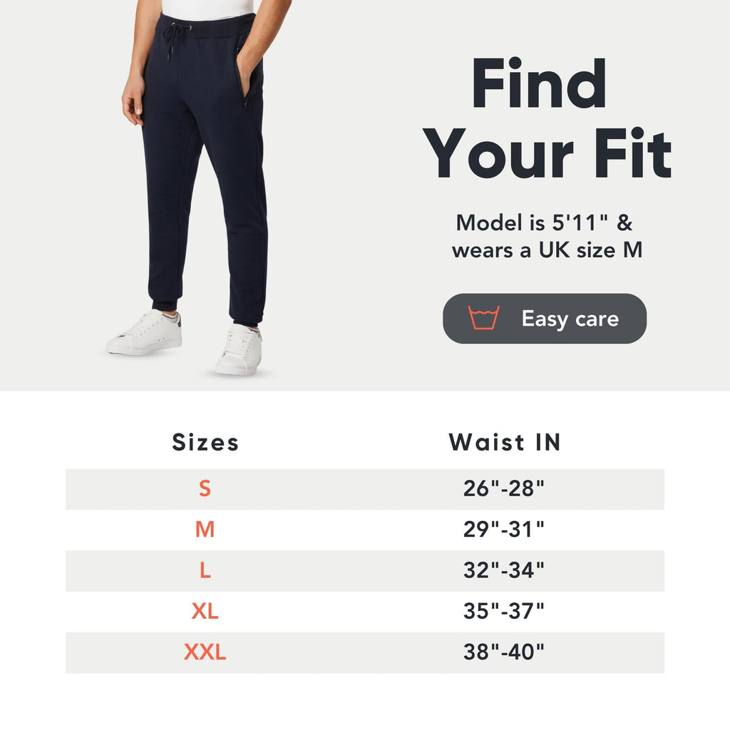 Slim Fit Joggers for Men - Mens Joggers with Zip Pockets