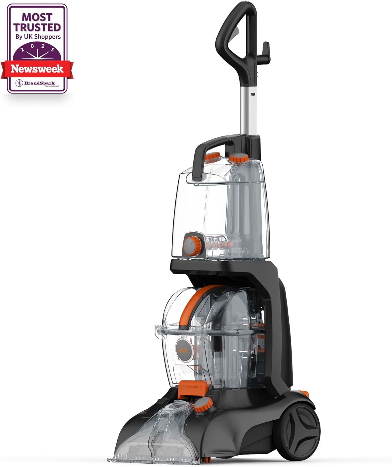 Vax Rapid Power Revive Carpet Cleaner | Deep Clean and Leaves Carpets Dry in less than 1hr | XL Tank Capacity - CWGRV011, Graphite, 2.5 Litre, 240W