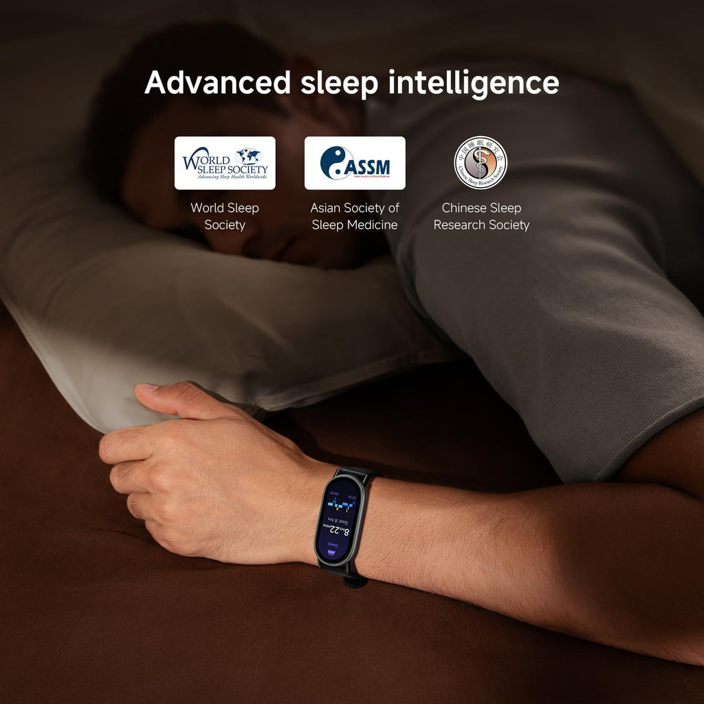 Xiaomi Smart Band 10 Fitness Tracker, 1.72" AMOLED Display, 21-Day Battery Life, 150+ Sports Modes, Heart Rate & Sleep Monitoring, Electronic Compass, 5ATM Waterproof, 2-Year Warranty – Midnight Black