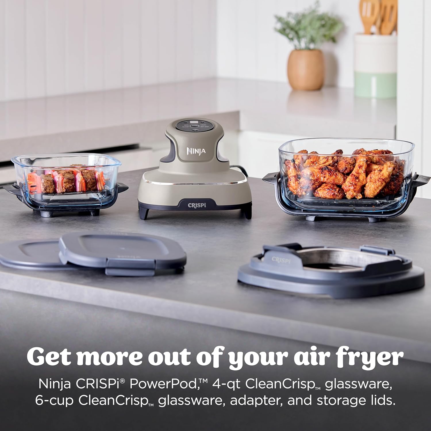 Ninja Crispi Air Fryer, Microwave, Freezer & Dishwasher Safe