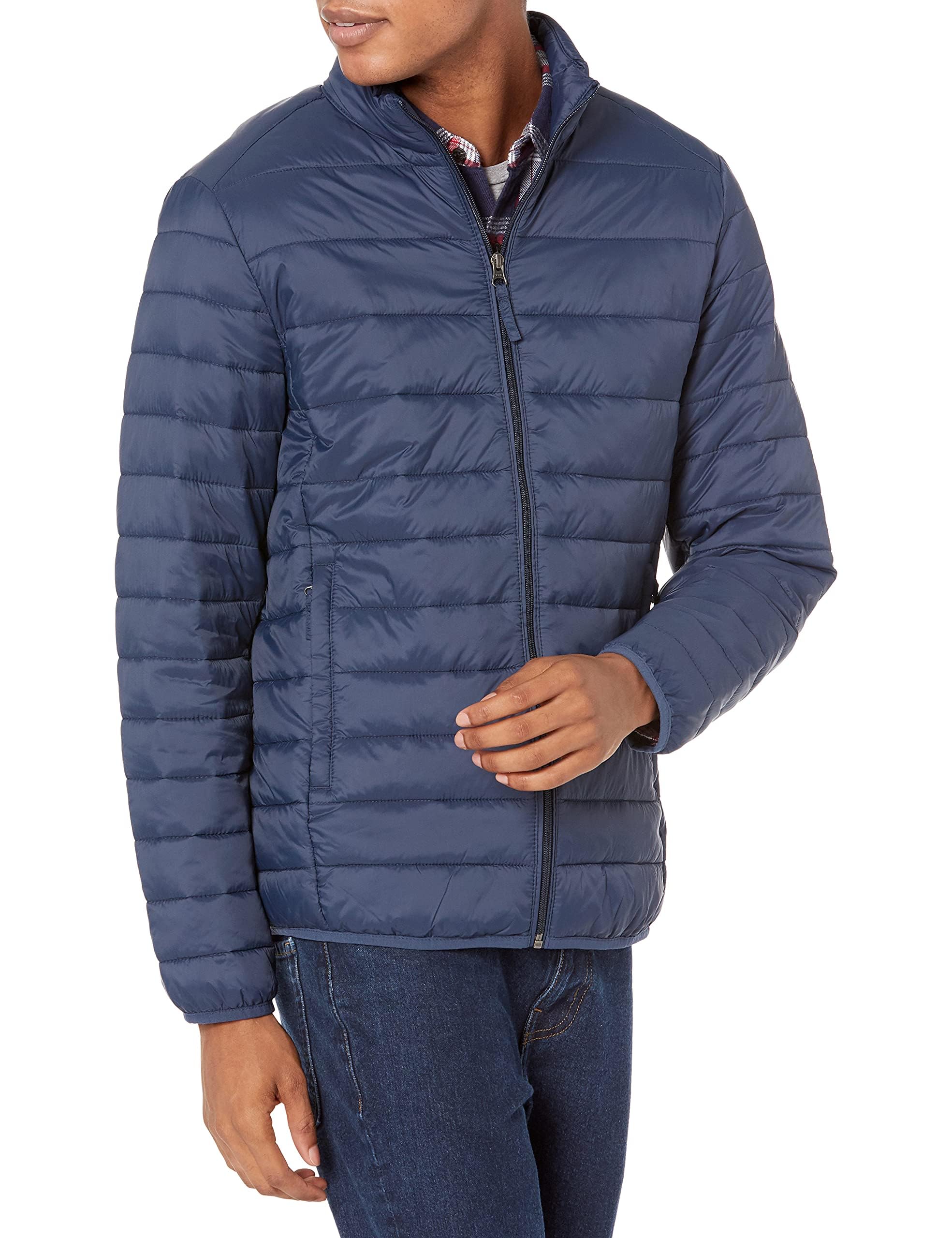 Men's Packable Lightweight Water-Resistant Puffer Jacket