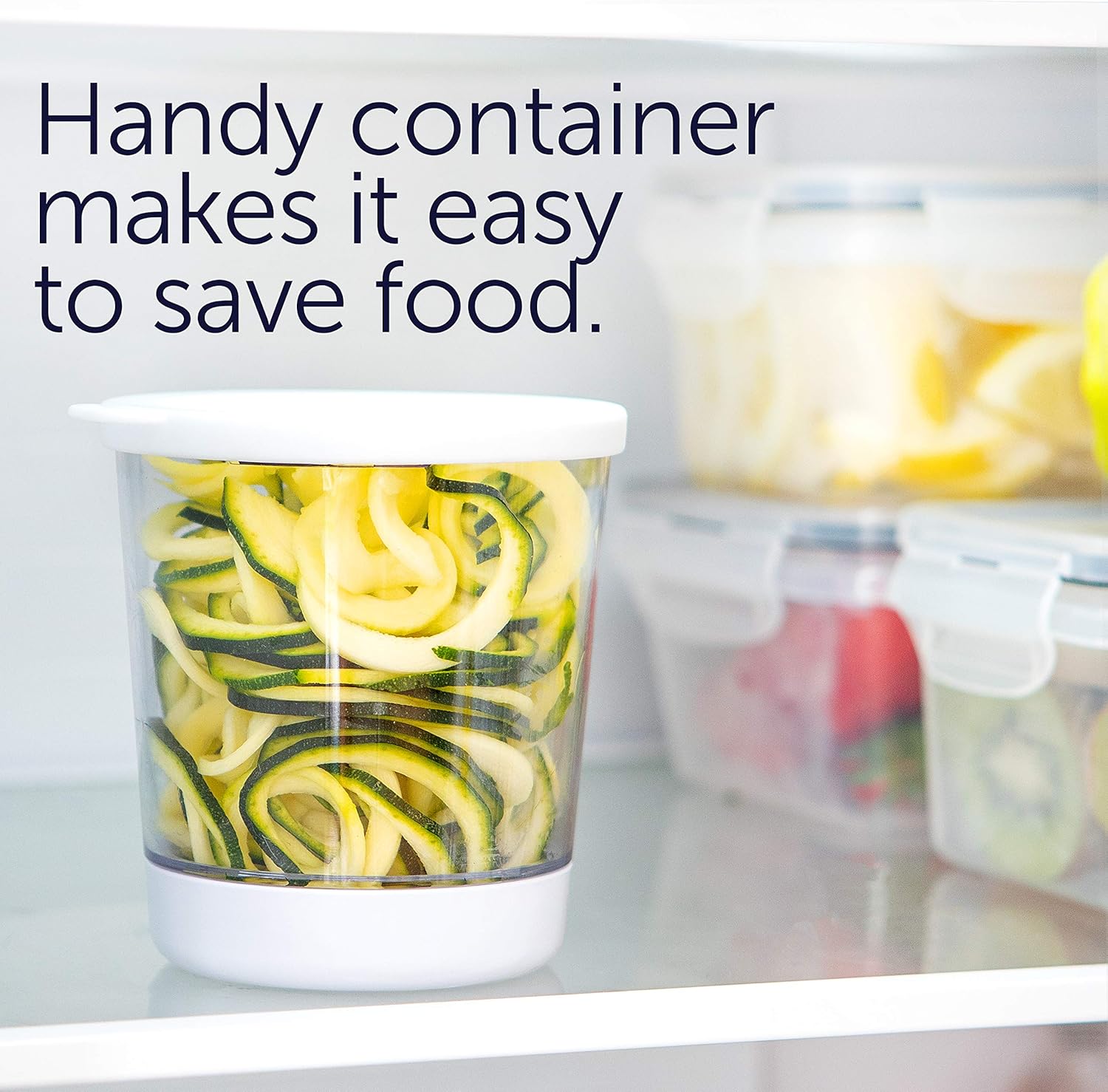 Spiralizer for Vegetables - Vegetable Slicer - Zucchini Courgette Spiralizer Zoodles Noodles Spaghetti Maker - Veggie Veg Carrot Cucumber Slicer Spiral Cutter - Kitchen Tools & Gadgets (4-in-1)