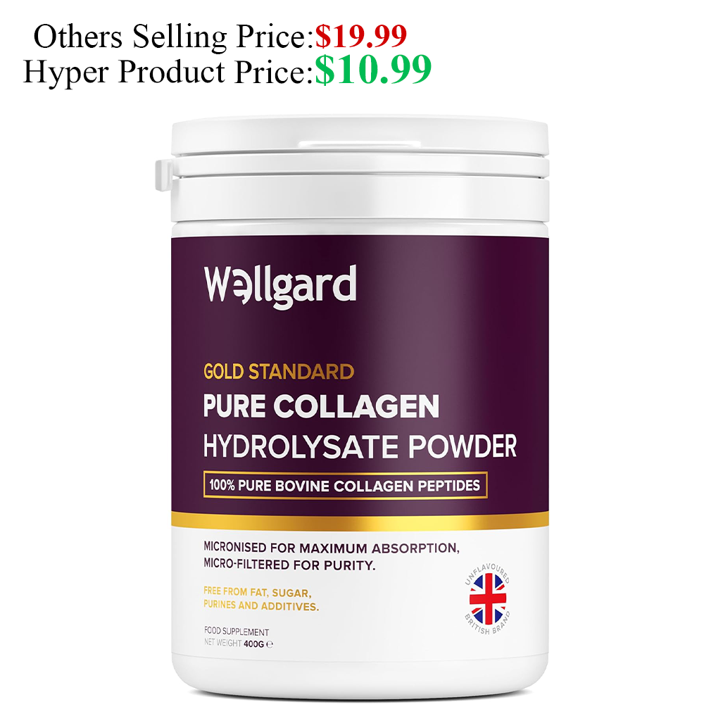 Collagen Powder, Gold Standard Bovine Collagen Peptides Powder by Wellgard
