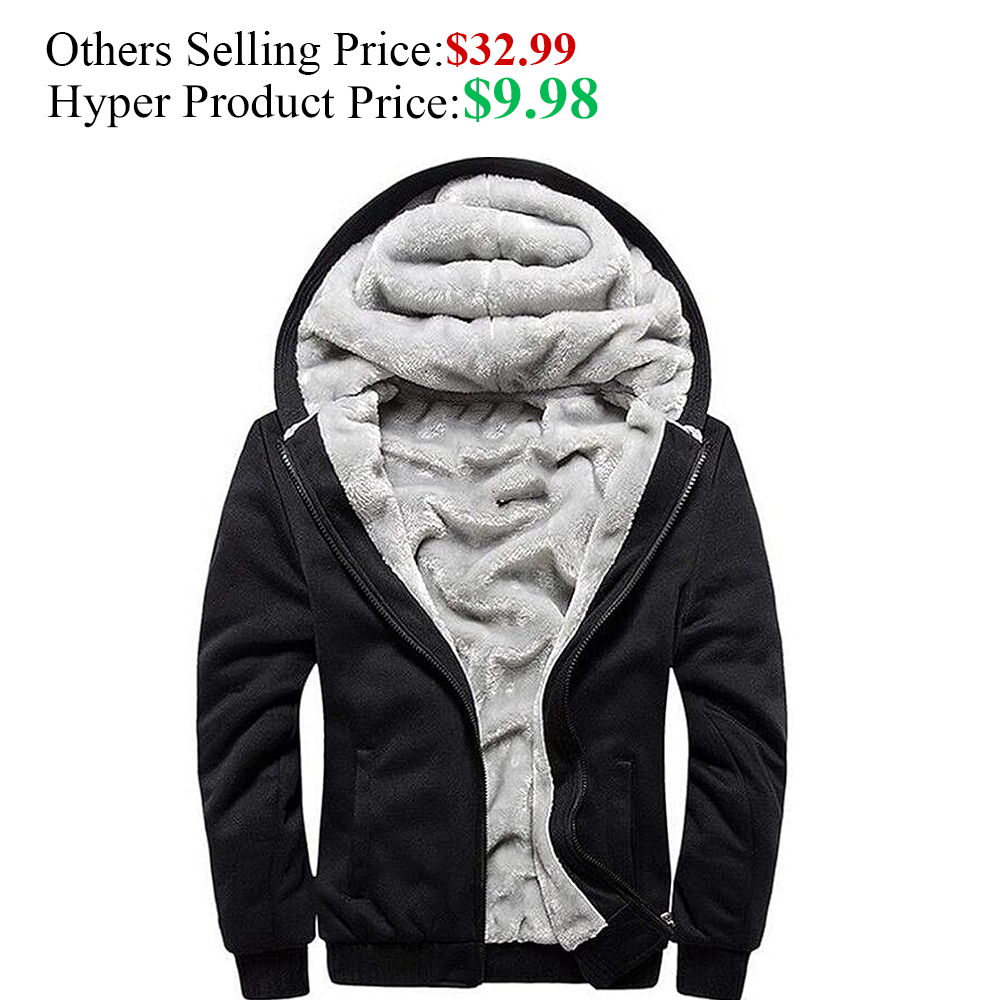 Men's Hoodies Full Zip Fleece Jacket